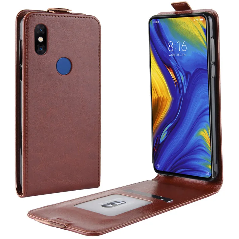 Чехол-бумажник для Xiaomi Mi Mix 3 флип-чехол из искусственной кожи мягкий силиконовый