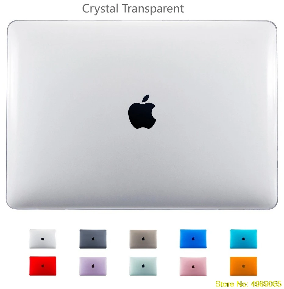 Чехол 3 в 1 для Apple Macbook Air 11 13 Pro Retina Touch Bar 12 15 4 дюймов чехол ноутбука 2019 прозрачный