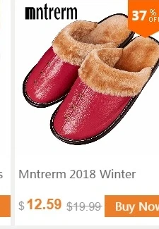 Mntrerm/женские тапочки; зимние тапочки из натуральной кожи; Домашние Нескользящие теплые домашние тапочки; теплая плюшевая домашняя обувь высокого качества