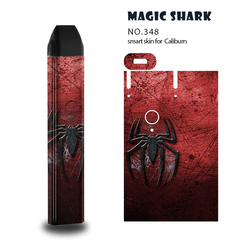 Magic Shark Batman Super Man Flash Phoenix Skull 2.5D Stereo Case Cover Skin Sticker Film for Uwell Caliburn 340-350 | Мобильные