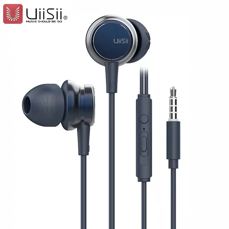Шумоподавляющие наушники UiiSii Hi Fi вкладыши с усиленными басами и функцией