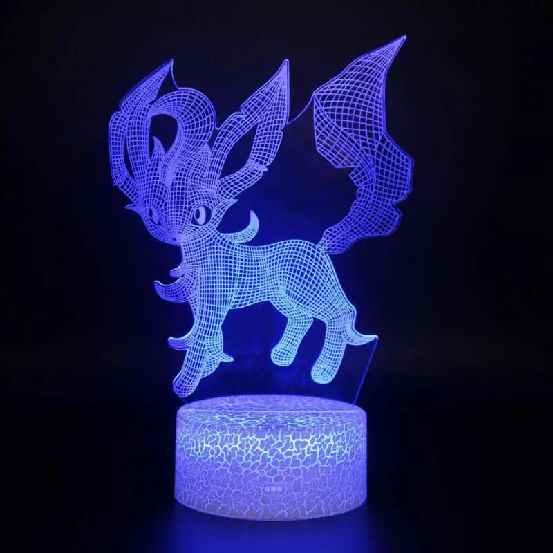 Покемон го фигурка 3D RGB лампа Пикачу Eevee черепаха птица огонь Дракон Pokeball мяч Bulbasaur Bay Role Gife светодиодный свет - Цвет: C