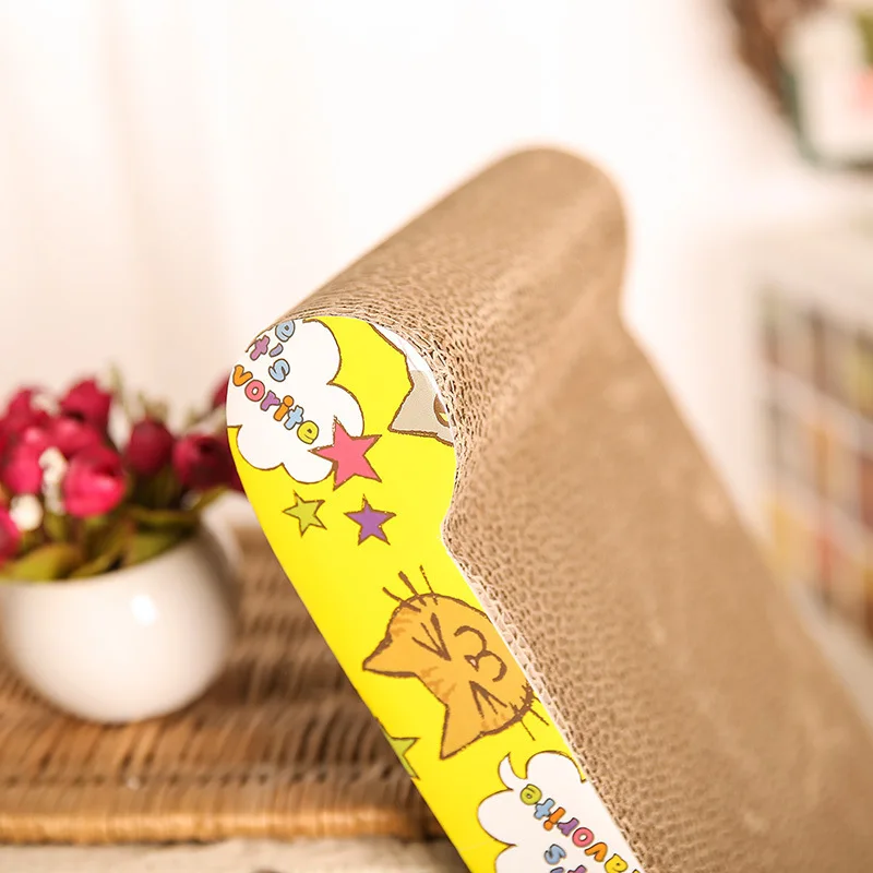 Гофрированные Бумага Кошачий коготь пластина Kitty игрушки можно настроить Scrath Bone