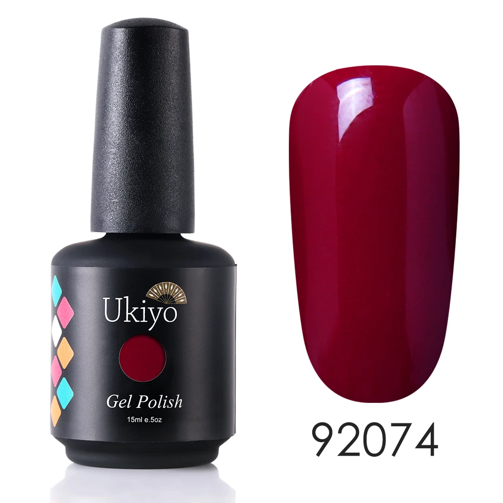 H92074 Ukiyo 15 мл Чистый Цвет Гель-лак для ногтей Vernis полуперманентный УФ-гель для ногтей впитывающий Гель-лак для ногтей - Цвет: H92074
