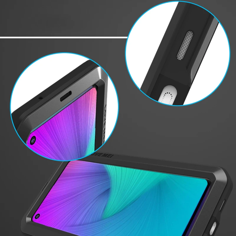 Защитный чехол LOVE MEI для Samsung Galaxy A8S A8 S прочный металлический алюминиевый с полной