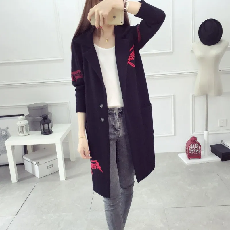 2021 кардиганы больших размеров с длинным рукавом тонкая куртка Женский вязаный