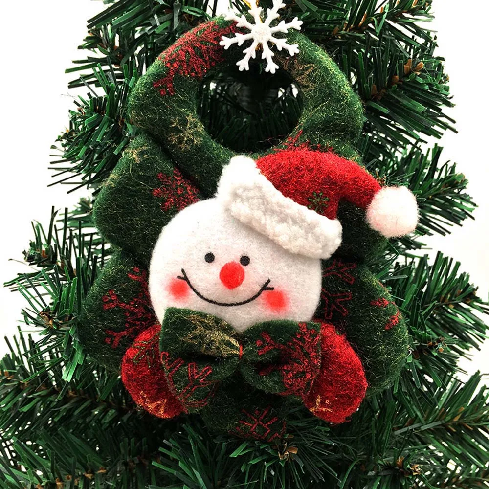 ZXZ Merry Рождество дерево Форма Санта Клаус Снеговик елку смешно висит партии