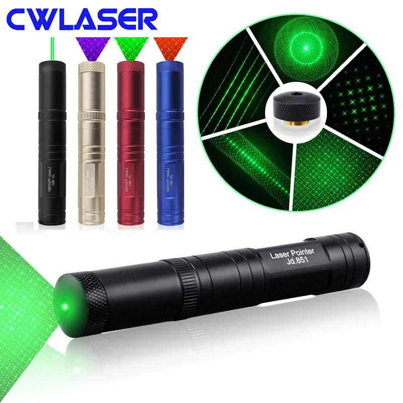 

Зеленая лазерная указка CWLASER 2-в-1 532nm (851) со Звездной указкой