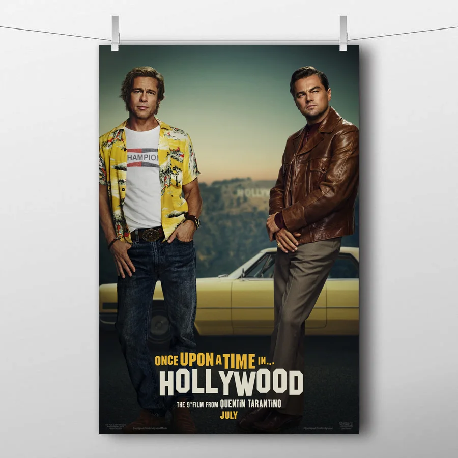 Once Upon a Time в Голливуд (2019) фильм настенный художественный постер картина шелковые