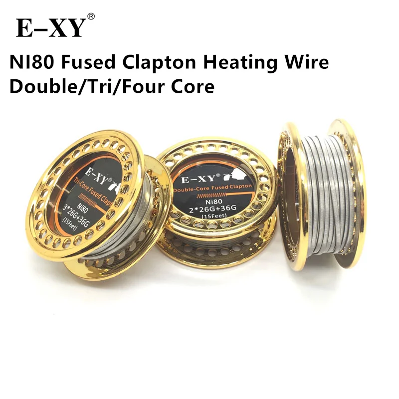 Нагревательная проволока NI80 Fused Clapton предварительно изготовленная катушка