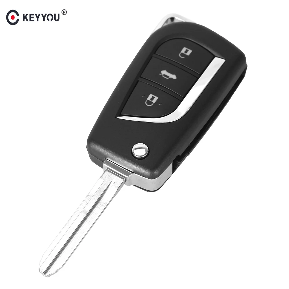 Запасной чехол KEYYOU с 3 кнопками откидной дистанционный автомобильный брелок для