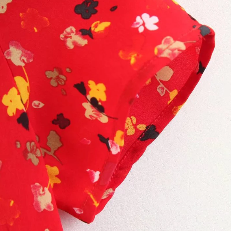 Женское платье до середины икры JuneLove повседневное Свободное с цветочным принтом