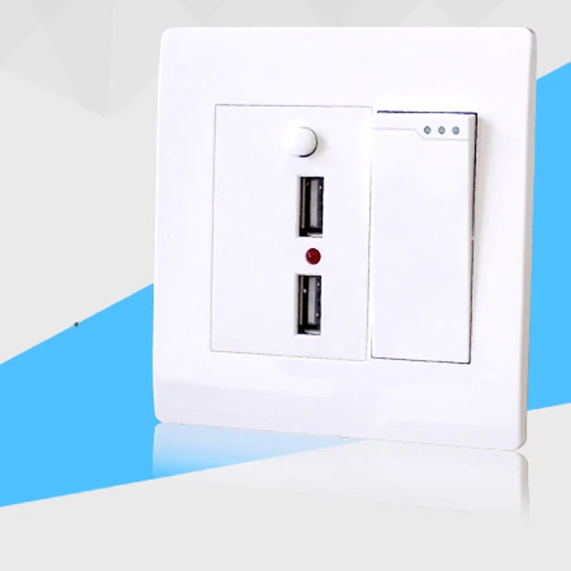 Выключатель с двойным управлением типа 86 usb разъемом 220 В настенная зарядка два