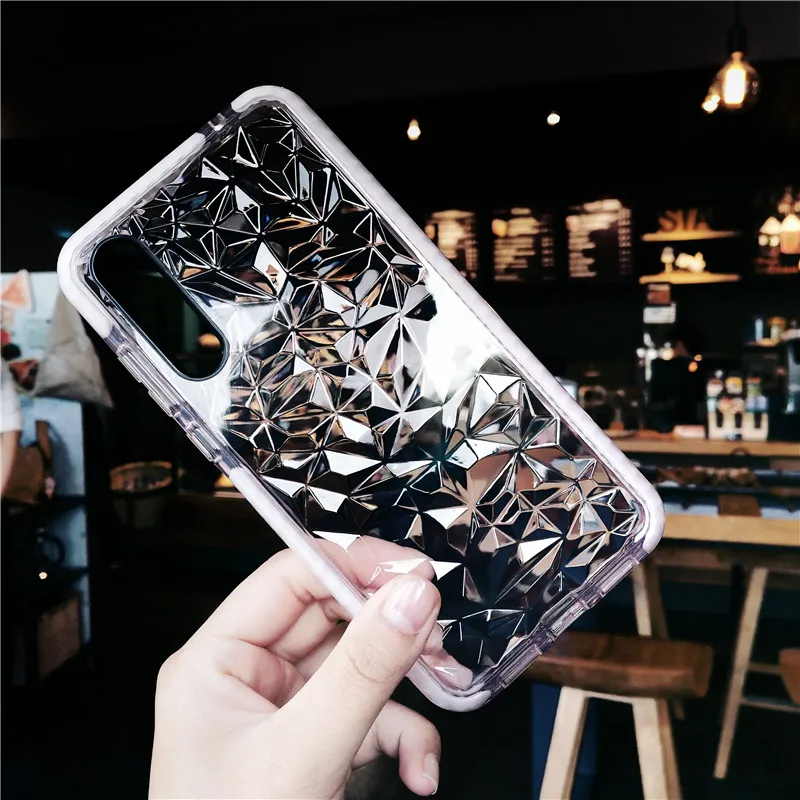 Чехол для huawei P10 P20 P30 Pro Lite Роскошный Блестящий 3D Алмазный Узор прозрачный мягкий ТПУ чехол для huawei Mate20Pro Honor 10 Nova4