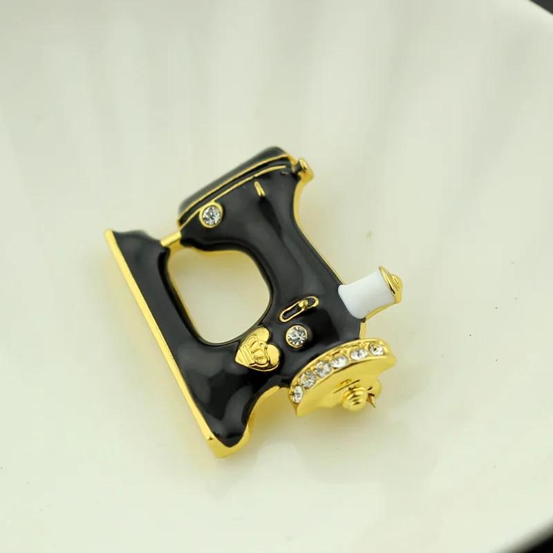 Модный винтажный очаровательный значок для мужской швейной машины в стиле панк