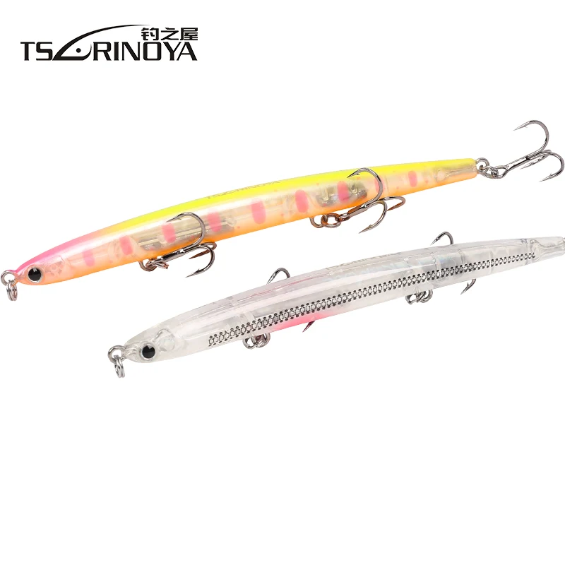 TSURINOYA DW47 Тонущая приманка для рыбалки карандаш 12 г 110 мм приманки тонкие искусственные приманки жесткие рыболовные приманки