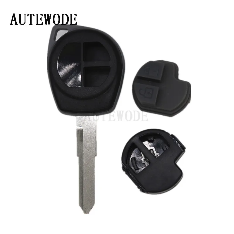 AUTEWODE 2-кнопочный чехол для Suzuki grand vitara SWIFT HU133R blade Rubber Pad корпус Fob | Автомобили и