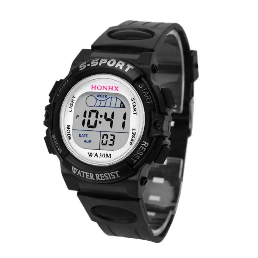 Relojes HOMBRE 2018 Водонепроницаемый для мальчиков цифровой светодиодный спортивные