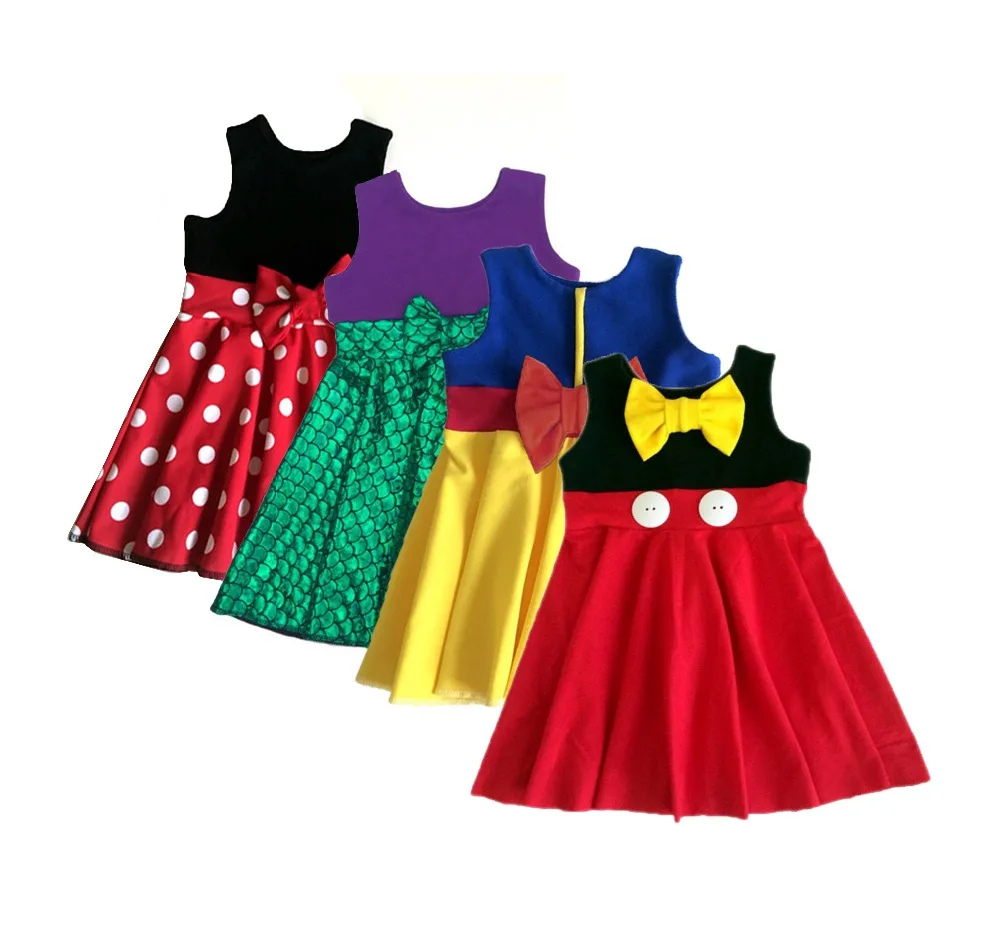 Christmas Dress girl clothes wig clothing moana dress christmas for baby girls Ariel suit mouse prom elsa costume | Детская одежда и