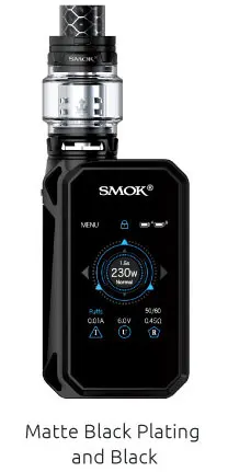Matte Black SMOK G-PRIV 2 люкс издание коробка мод набор электронных сигарет 8 мл TFV12 принц Танк Большой сенсорный испаритель Vape с батареей 2 шт - Цвет: Matte Black