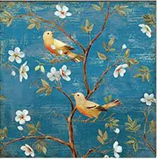 Bird 03 Рукоделие, DMC Сделай Сам Вышивка крестиком, Полный Набор для вышивания, Сливовый цветок, удачная птица, узор для вышивания крестиком, подарок, настенный домашний декор - Цвет: Bird 03