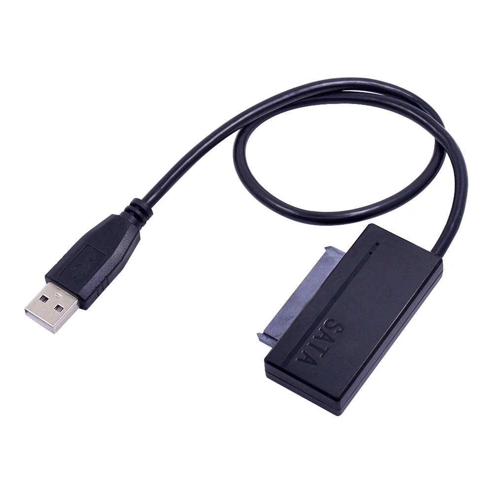 CHIPAL USB 2 0 для SATA 3 7 + 15 22 Pin кабель адаптер USB2.0 III конвертер двойной светодиодный 5