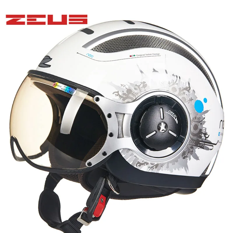8 TAIWEN ZEUS мотоциклетные шлемы для мотокросса Jet Ретро 3/4 полушлем DOT approved 218C Capacete Casco мотоциклетный шлем - Цвет: 8