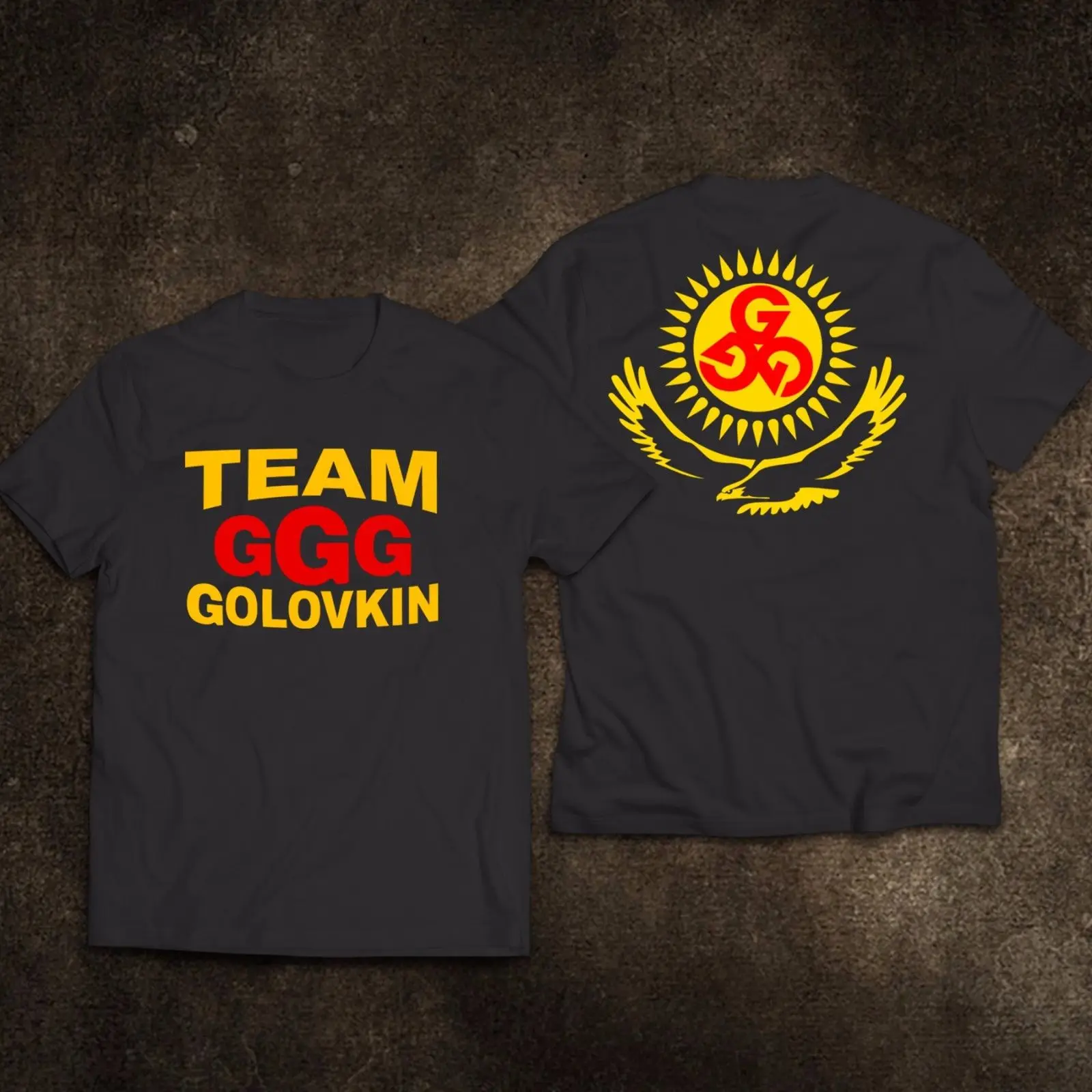 2019 модная новинка Ggg Team Golovkin футболка для занятий боксом S 3XL 2 Боковая с