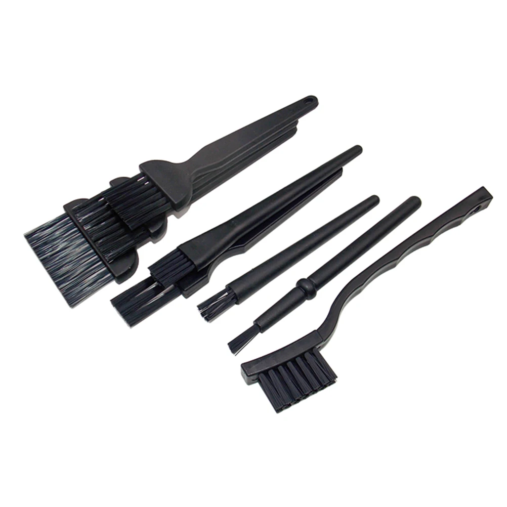 10 Pcs Anti Static Brushes Black Nylon Portable Multipurpose Plastic Handle Cleaning Kit Brush for Computer Small Spaces | Дом и сад