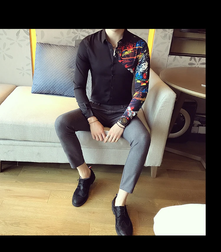 Men's Shirt Long Sleeve Shirts Designer High Quality Casual Slim Fit Men Shirt Business Dress Shirts Camisa Social Masculina