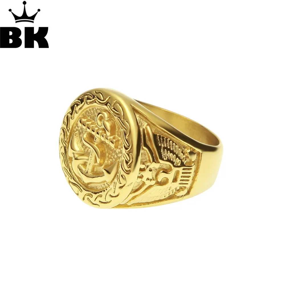 Винтажная индивидуальная из нержавеющей стали хип-хоп готическое кольцо с