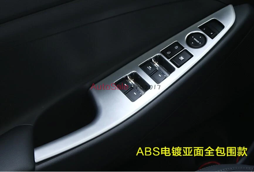 ABS или сталь подходит для HYUNDAI TUCSON 2015 2016 TL хромированная панель переключателя