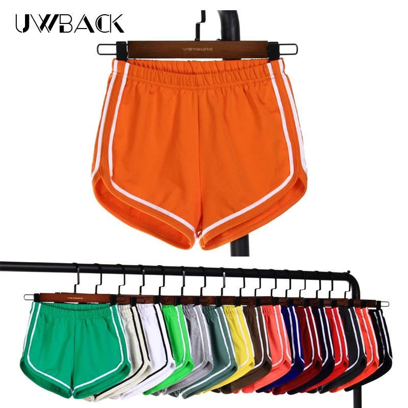 Uwback летние фитнес шорты для женщин хлопка женские брюки бегунов runner2017 эластичный пояс короткие штаны