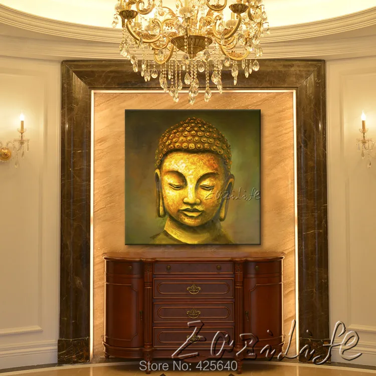 Будда картина Дзен холст стены искусства современный абстрактная живопись
