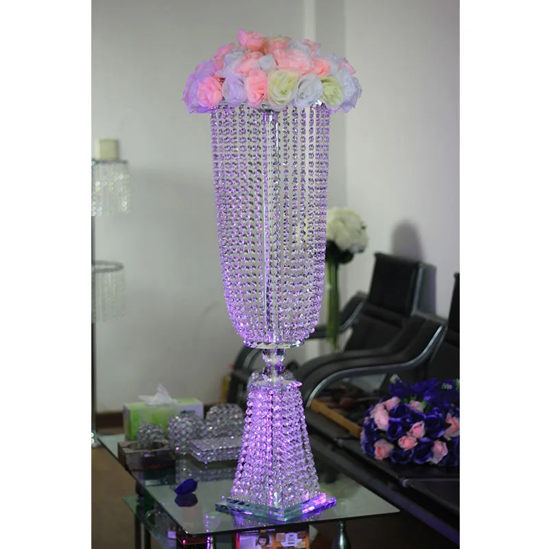 Хрустальная Свадебная центральная часть настольные люстры украшения Цветочная