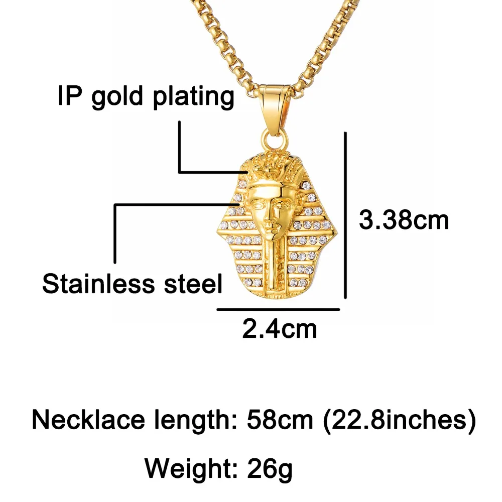 Мужские подвески и ожерелья в стиле хип-хоп с кристаллами | Украшения аксессуары