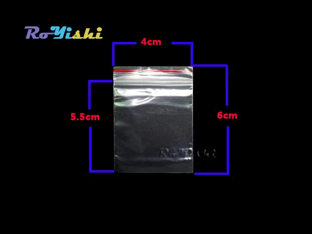 Прозрачные пластиковые пакеты на молнии для ювелирных изделий размером 100