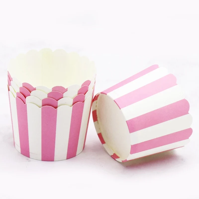 100 шт. милый слон любовь капкейк сердечко вкладыши чашки Чехлы бумажные торт мини