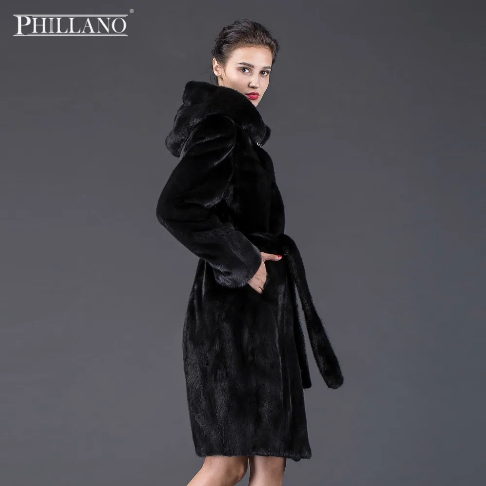 Продажа 2016 PHILLANO Шубы Из Натурального Меха Норки Скандинавия Дания Мех Зимнее