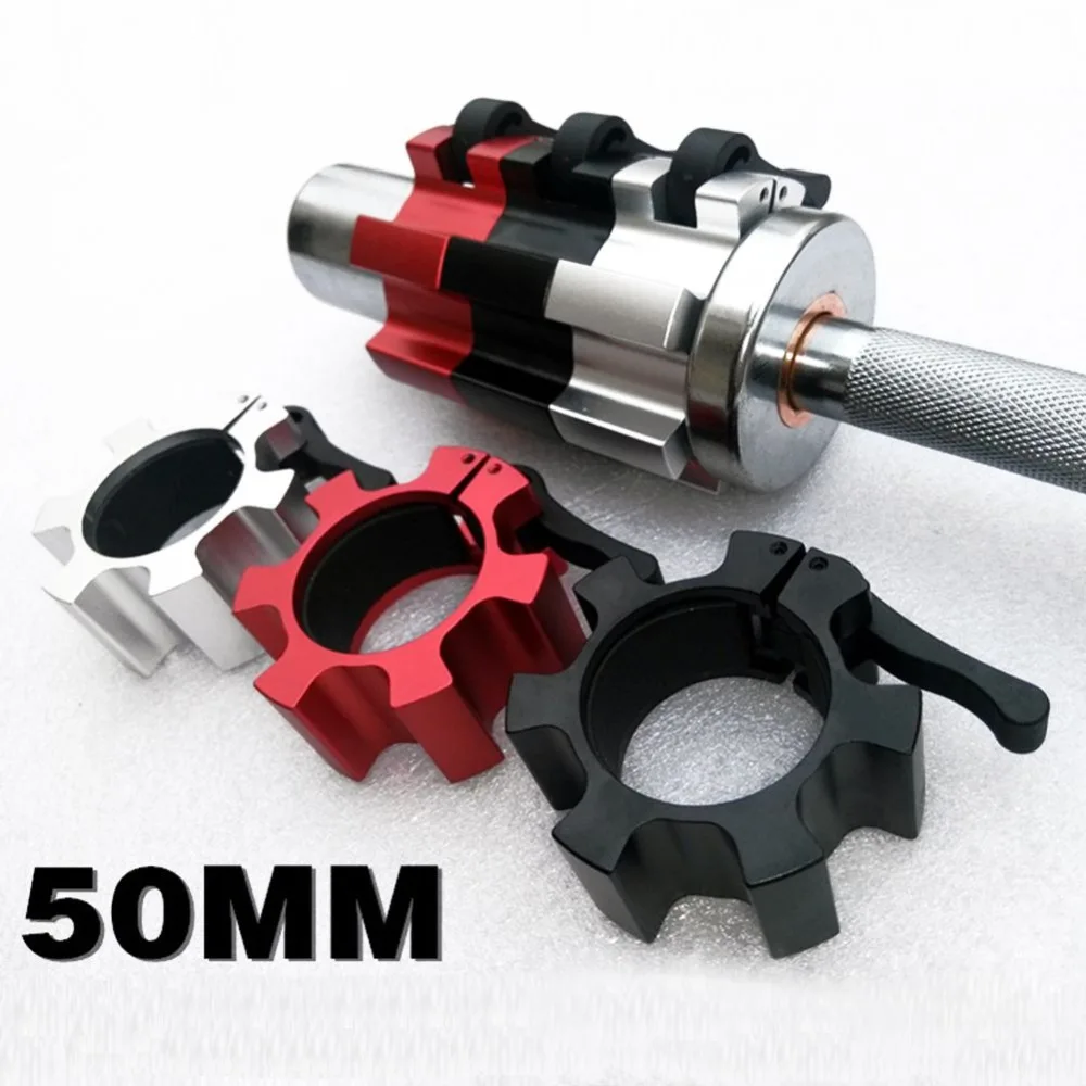 2 шт. Алюминиевая штанга дюйма для тяжелой атлетики воротник с замком