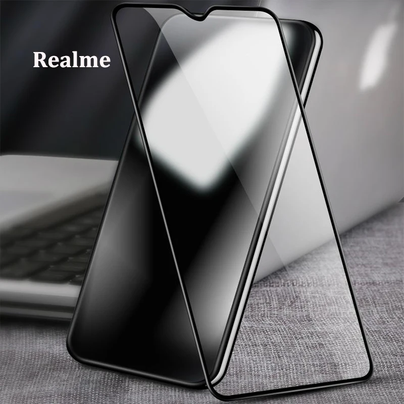2 шт. защитная пленка для экрана Realme C2 из закаленного стекла Reamle с полным