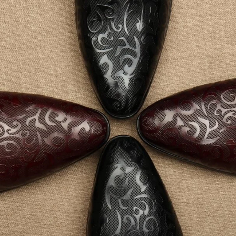 C·G·N·P Summer British Style Genuine Leather Men Dress Shoes Pointed Toe Buckles Loafers Casual Slip-on Wedding | Обувь