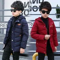 2018 new big childrens cotton coat boys thick long section winter childrens cotton clothes childrens clothing cotton clothes