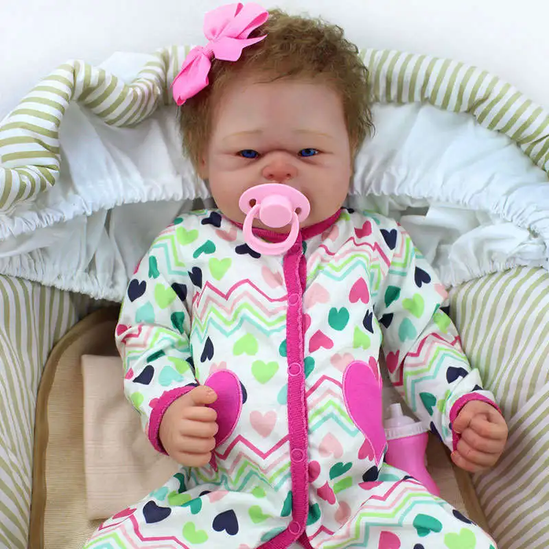 20 Inch полный силиконовая кукла младенец Моделирование Baby Doll новорожденных