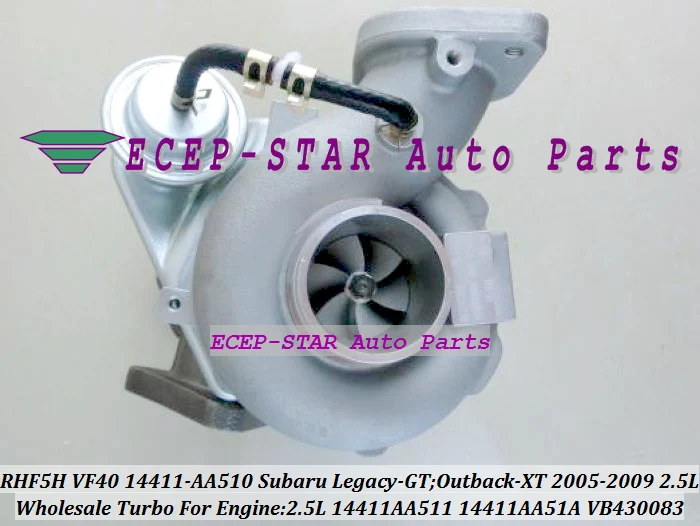 RHF5H VF40 VC430083 14411 AA510 14411AA510 AA51A 14411AA51A 14411AA511 Turbo для SUBARU Outback XT Legacy GT 2005 09 2.5L|turbo turbo turbo|vf40