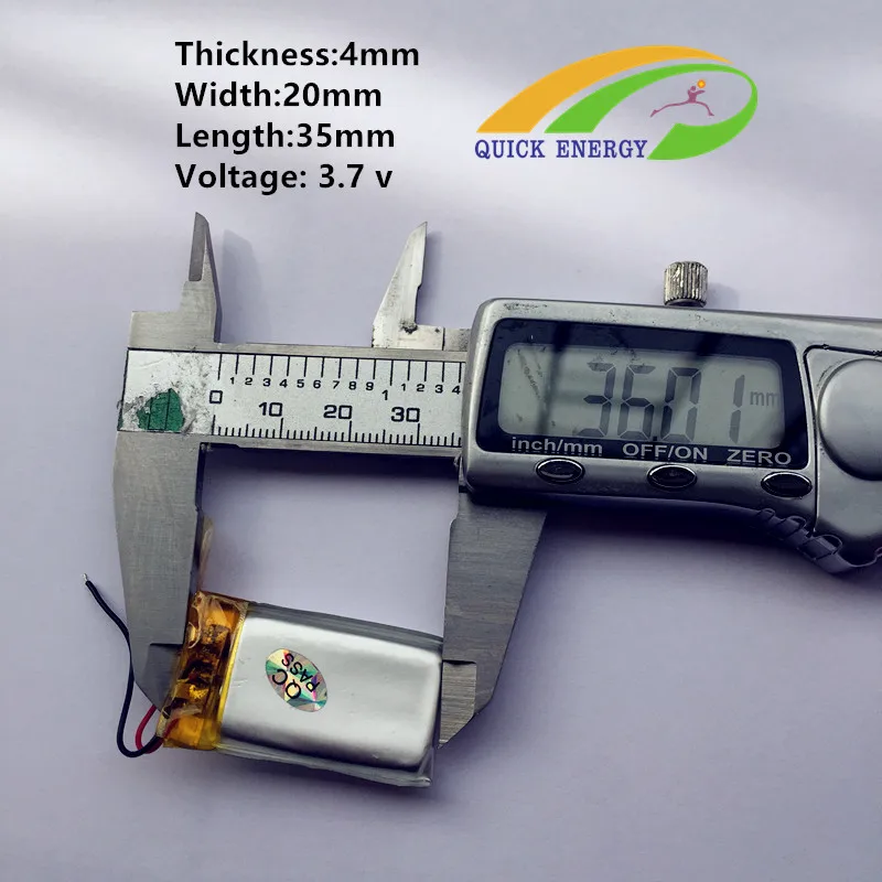 3.7 В thium полимерный аккумулятор 042035 402035 230 мАч MP3 MP4 MP5 Bluetooth|polymer battery|battery polymer