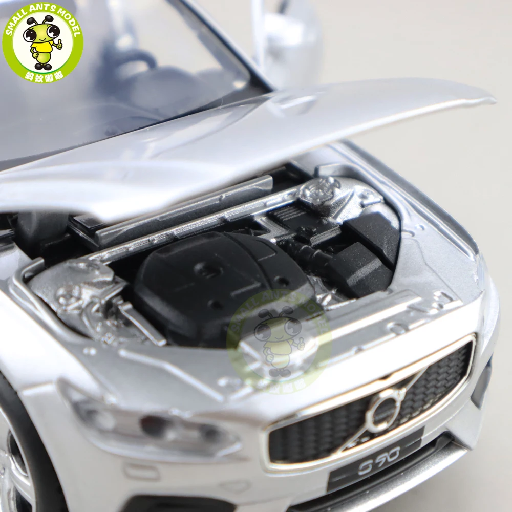 1/32 JACKIEKIM Volvo S90 литая модель автомобиля игрушки для детей Подарки для мальчиков девочек звуковое освещение