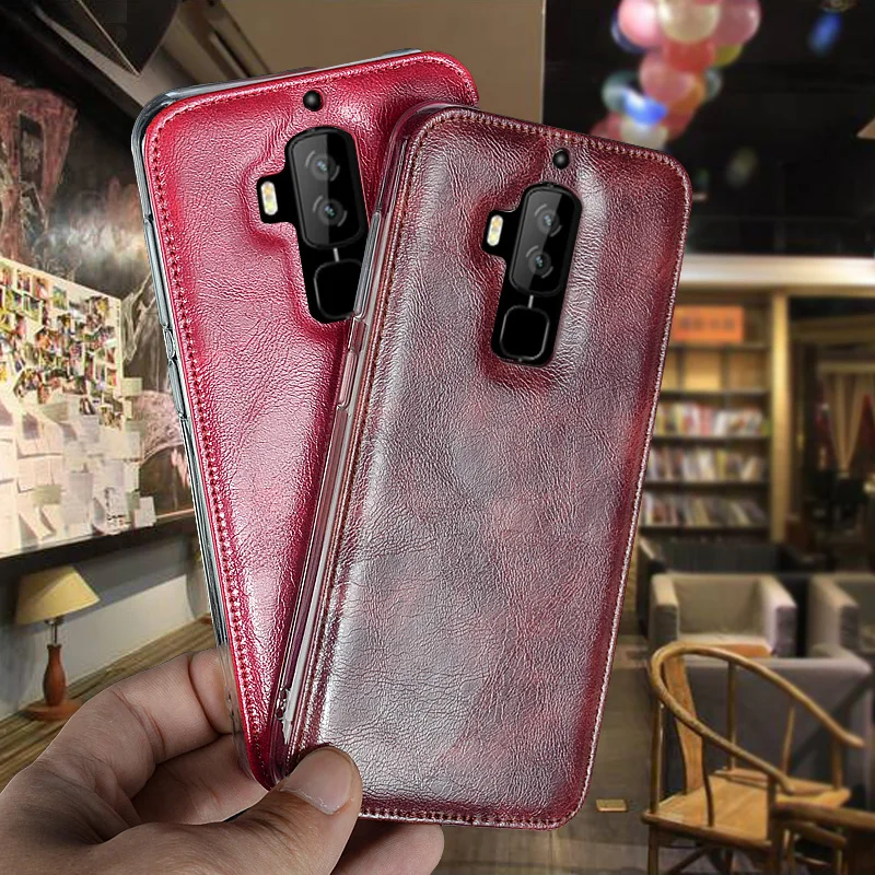 Case For Homtom S8 Luxury Leather Silicon Soft TPU Back Cover 5.7 inch Protective Mobile Phone Cases Fundas |