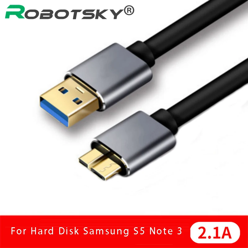 Кабель USB 3,0 быстрая скорость USB Type A Micro B кабель синхронизации данных код для внешнего жесткого диска HDD Samsung S5 Note 3