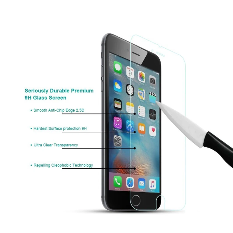 SRLEEKING стекло для iphone 5S Взрывозащищенная стеклянная пленка Закаленное Защитная 7 4S